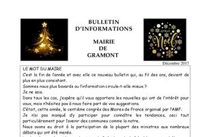 Bulletin municipal décembre 2017