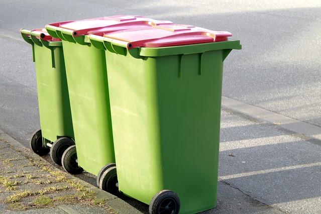 Poubelles déplacées travaux